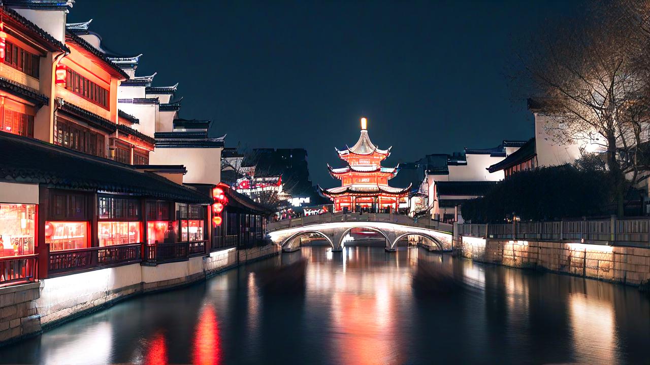 夫子庙的夜色，古韵与现代交融的绝妙之夜-第1张图片-广西旅游攻略网